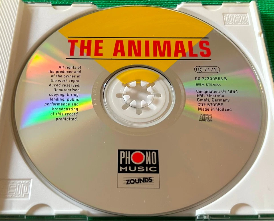 ZOUNDS - The Animals - BOOM BOOM ... Best Of - CD - 1994 - EX- - Bild 3 von 3