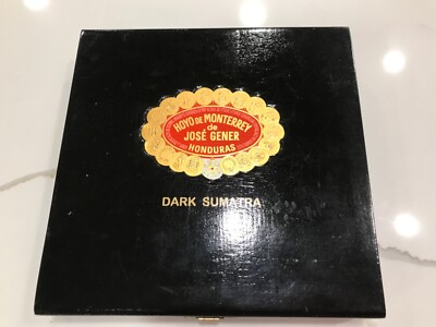 Cigar Box - Hoyo De Monterrey de Jose Gener - Dark Sumatra - EMPTY -free postage