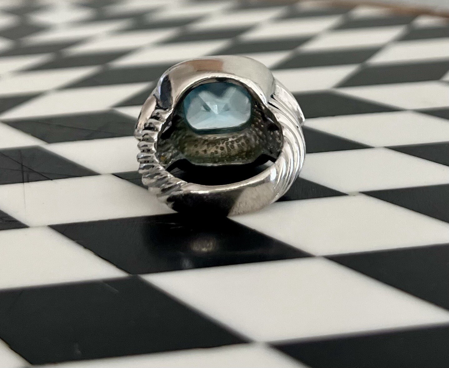 sterling silver Size 9 Ring - image 8