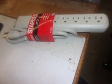 Staples 6-Outlet 312 Joules Surge Protector Power Strip with 3 ft. Power Cord