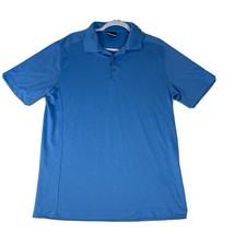 Nike Golf Dri Fit Blue Men's Short Sleeve Polo Shirt Size Large EUC