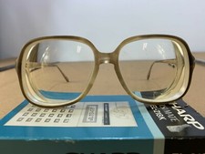 Vintage Womens Big Frame Lens Eyeglasses Tortoise Glasses Mid Century Mod Atomic