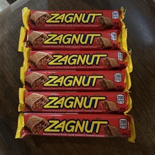Lot Of Six Full Size Zagnut Candy Bars