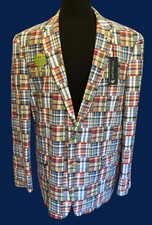 U.S.Polo Assn Mens 46R Madras Patchwork Blaze...
