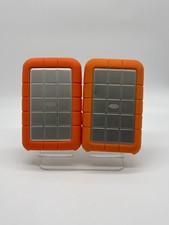 LaCie Rugged Triple 500GB Portable Hard Drive Lot of 2 USB 3.0 FireWire Orange
