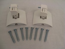 2 White Bose UB-20 Wall Mount Brackets For Jewel Cube Speakers OEM