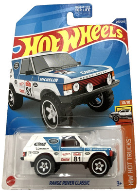 Hot Wheels Range Rover Classic 245/250 Game Stop HW Hot Trucks 10/10 White 2022