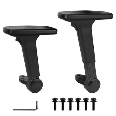 Height Adjustable Fold Down Chair Armrest Pair, Gaming Boss Chair Arms Set Re...