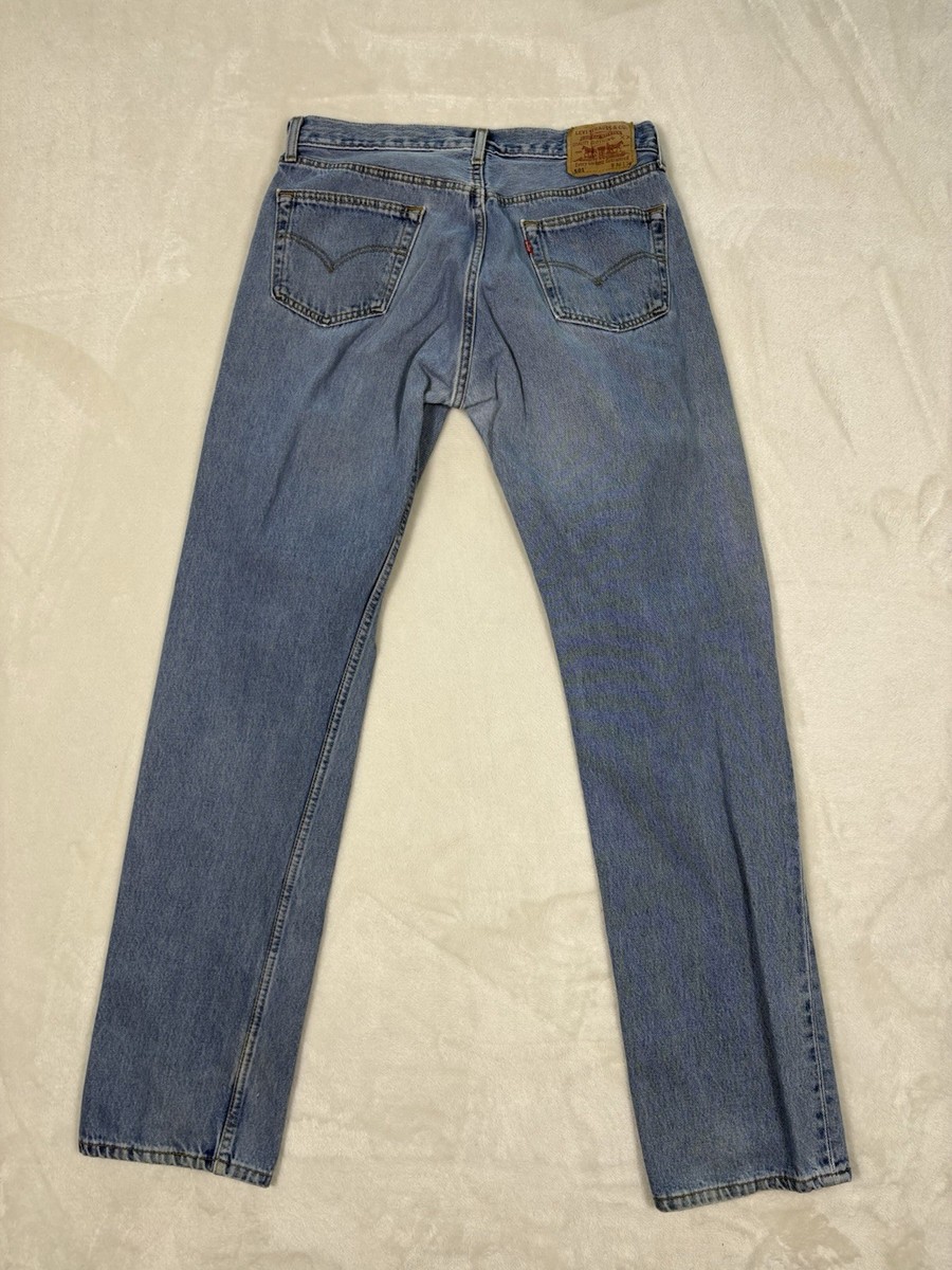 Vintage Levi's Jeans Mens 36x36 Blue 501 XX Straight Leg Button