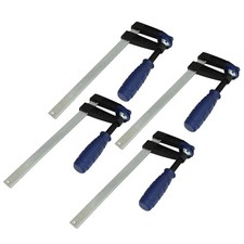 Image of 4 x 6" F Clamps Quick Action Bar Clamps Wood Working 150 x 50mm Cramps Draper