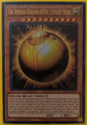YuGiOh The Winged Dragon of Ra - Sphere Mode Ultra Rare RA01-EN007 1st Edition