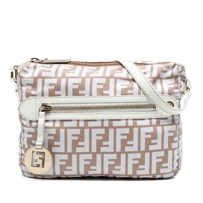 Fendi Zucca Canvas Crossbody | Pre-Loved | Light Brown | Authenticated