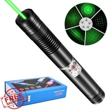 Green High Power Laser Pointer, 5 Star Caps, Long Range