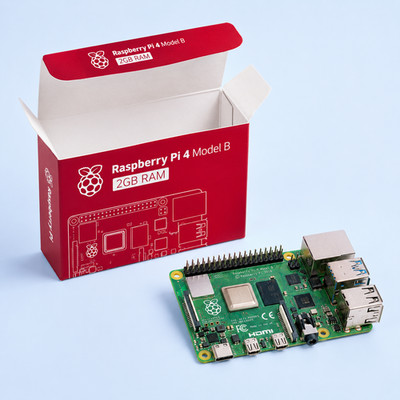 Raspberry Pi 4 Model B 2GB RAM   Neu & versiegelt im Originalkarton   Board only