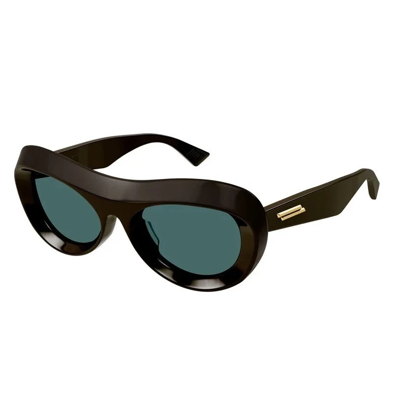 Bottega Veneta Brown Plastic Frame Sunglasses for Women for  display picture 1