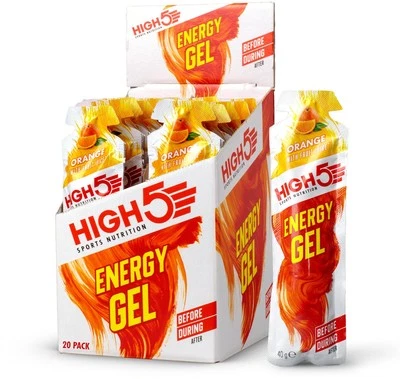 High5 Energy Gel, 20 x 40 g Beutel, Orange