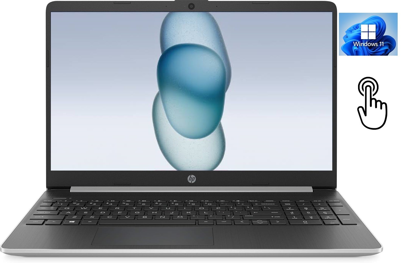 HP 15.6'' HD Touch Laptop, Intel 4-Core i5 CPU, 32GB RAM, 1TB SSD, Win 11