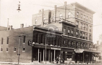 Street View Mount Clemens MI Michigan #4 RPPC Photo Postcard COPY