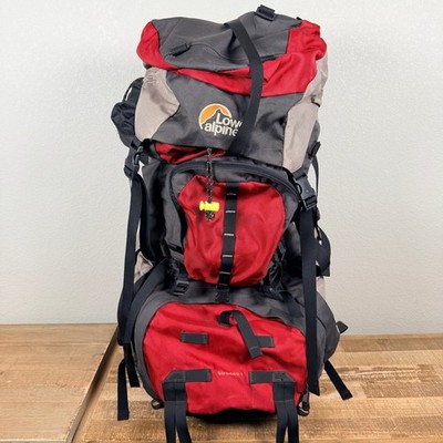 Lowe Alpine Sirocco I Backpack 70L+15 Small Red Grey APS 7 Internal Frame Hiking