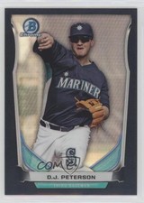 2014 Bowman Draft Top Prospects Chrome Black Refractor 44/75 DJ Peterson 0ne3