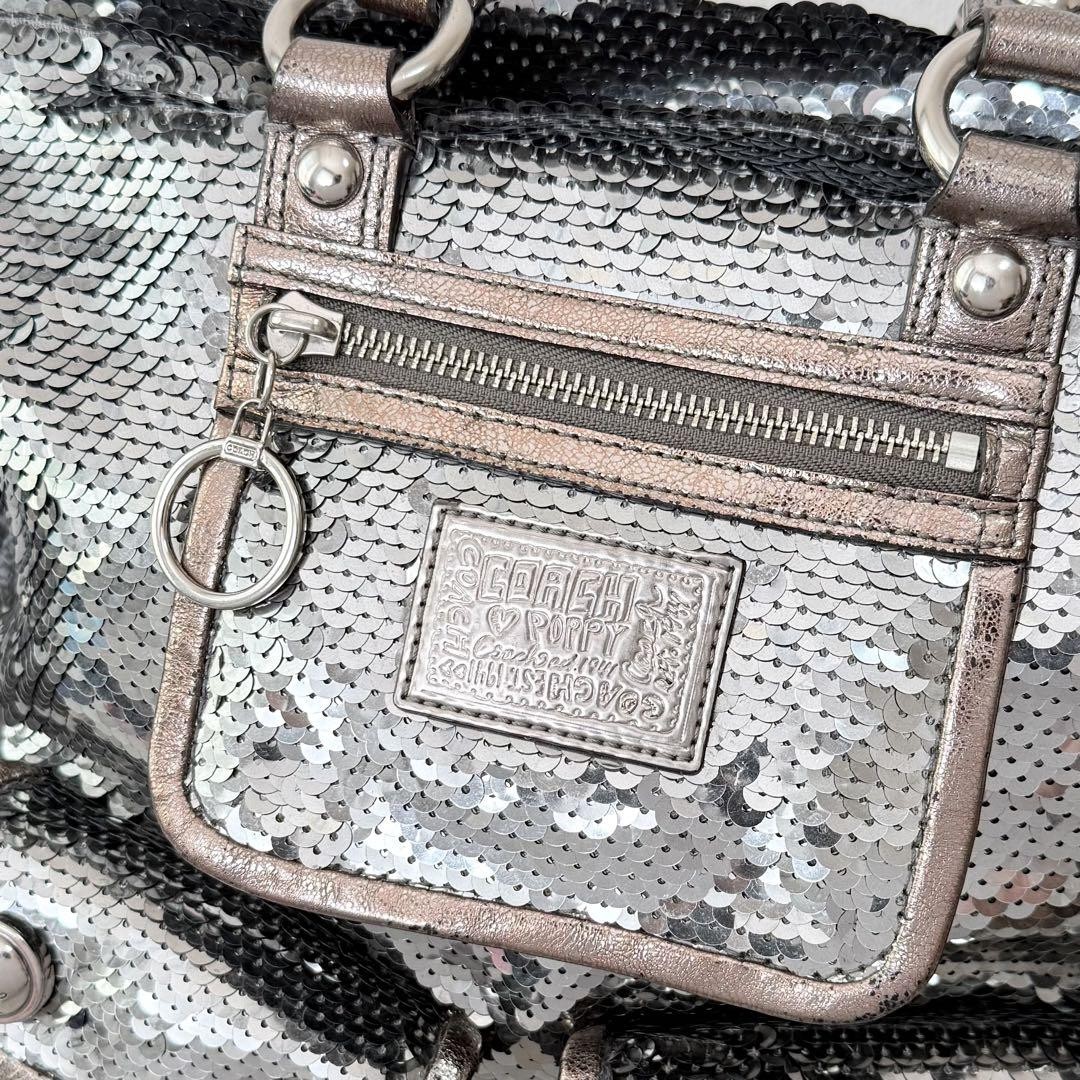 Coach Poppy Sequin Spotlight 2way Bag handbag tote bag