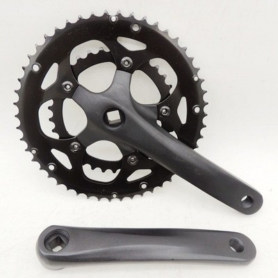 Road and Folding Bike Crankset 50T 34T 170mm Aluminum Alloy Square Taper