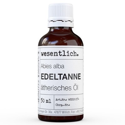Edeltannenöl - 100% ätherisches Öl von wesentlich. Glasflasche (50ml)