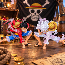 Monkey D Luffy Figure One Piece Gear 5 Anime PVC Statue Set