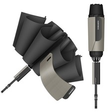 QWB Compact Inverted Umbrella Windproof Auto Open 50 IN, Dark Night Black