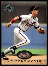 Chipper Jones 1995 Stadium Club #543 Atlanta Braves FREE SHIPPING AutographDen