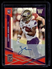 2020 Panini Chronicles Draft Picks #15 Salvon Ahmed Elite Rookies Sigs Red #/75