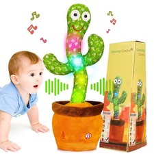 Dancing Talking Cactus Toy, Baby Singing Recording Mimicking Cactus Toy, Repeats