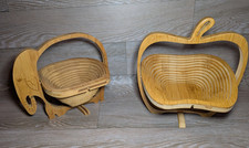 Holzschalen Elefantenform faltbar Holzapfel - gebraucht gut