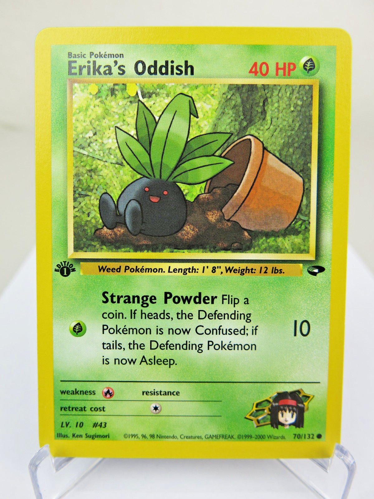 Erika's Oddish 70/132 Gym Challenge 1st Edition WOTC - Near Mint