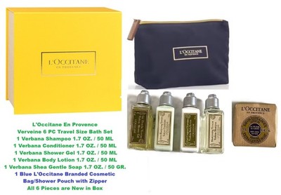 L'Occitane En Provence 6 PC VERVEINE (VERBANA) Bath Set New In Box