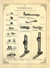 1902 PAPER AD Winchester Lyman sight gun military wind sporting Graduated peep