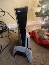 Sony PlayStation 5 Slim Disc Version Gaming Console White, 1TB. Read description