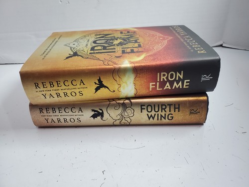 Iron Flame & Fourth Wing by Rebecca Yarros - Shipping Cover Damage - Never USED - Picture 7 of 8