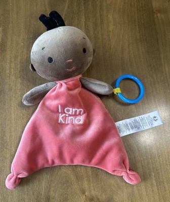 Kids Culture 10  Positive Pals Blanket Doll Crinkle Teether Lovey I am Kind Red