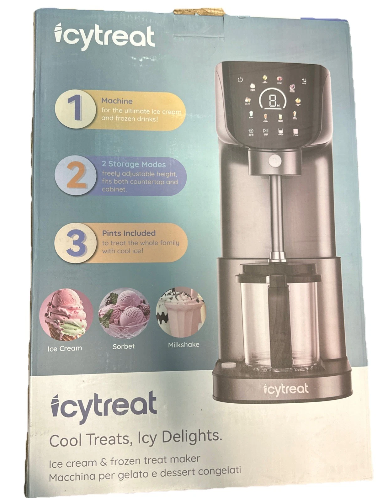 ❄️Icy Treat Ice cream & frozen Treat Maker (INCLUDES BEAKERS AND LIDS!!!) NOB