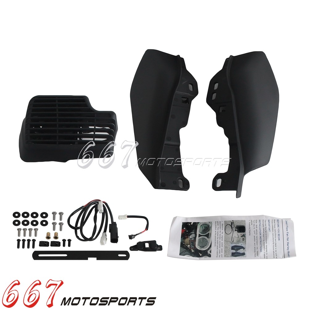 Cool Flow Fan Kit For Harley Touring Glide Road King Ultra Tri