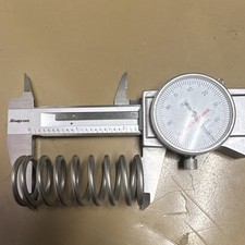 Stainless Steel Compression Spring Closed Ends 1" OD 3/4" ID 2-1/4" L 1/8" Wire