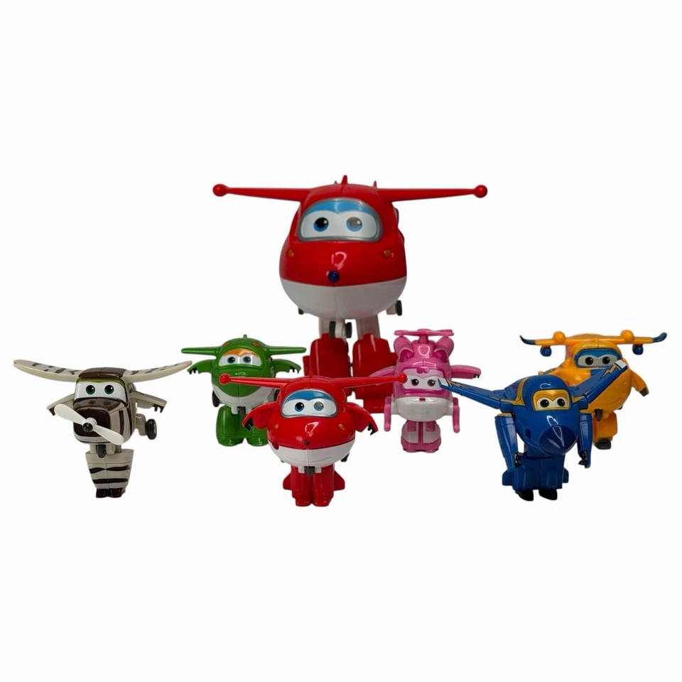 Super Wings Auldey 2014 Transforming Toy Plane Lote de 7 tamaños mixtos 2" y 5" (1) Foto 3 de 4
