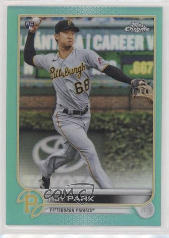2022 Topps Chrome Aqua Refractor 4/199 Hoy Park #32 h3a