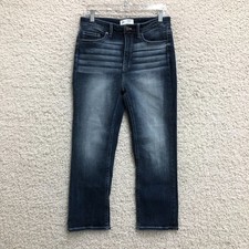 BKE Buckle Jeans 28 Womens Blue Parker Universal Fit High Rise Straight Cropped