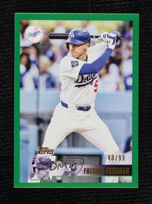 2025 Topps Archives 1996 Topps Green Foilboard 48/99 Freddie Freeman #185 tw0