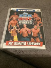 TOPPS WWE SLAM ATTAX RUMBLE Sammelalbum + Ca 215 Karten