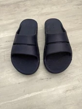 Oofos Sandals Women's Size 10 Navy Blue Slip On Comfort Recovery Slides