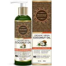 Morpheme Remedies Huile De Coco Vierge Bio 200ml Pour La Peau Et Cheveux