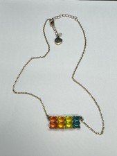 Betsey Johnson Gummy Bear Necklace Gold Tone 17-20 inch Adj.